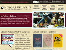 Tablet Screenshot of difficultdialoguesuaa.org